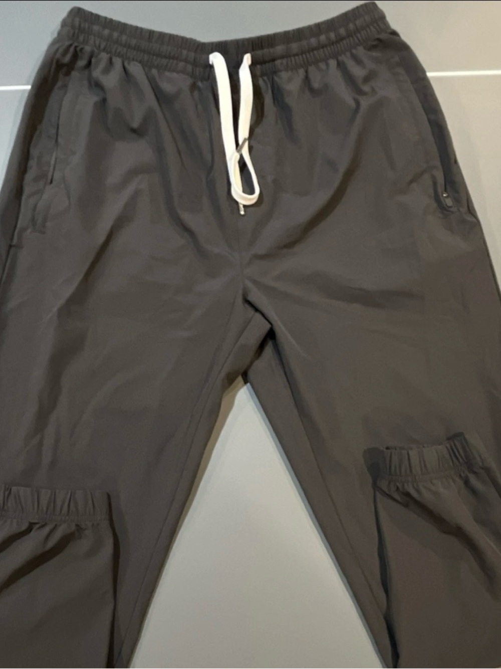 Cove Men’s Grey Jogger Pants 32x28 Regular Tapered Leg Drawstring Elastic Waist